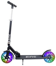 Zinc Dazzle Light Up Foldable Big Wheel Scooter - NO  Brake
