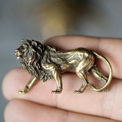 6pack brass lion statue tea - 2-6pack,