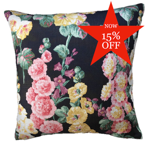 Sanderson hollyhocks ebony - sanderson,