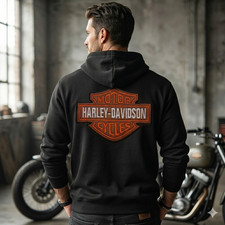 Harley Biker Embroidered Sew