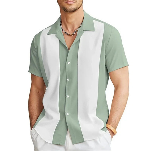 Men bowling shirt cuban - men,