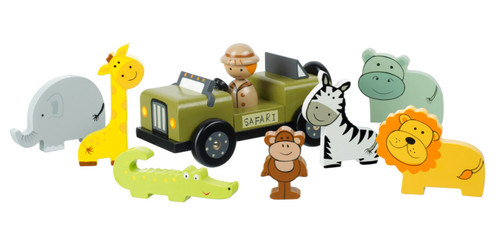 Jungle safari wooden play - jungle,