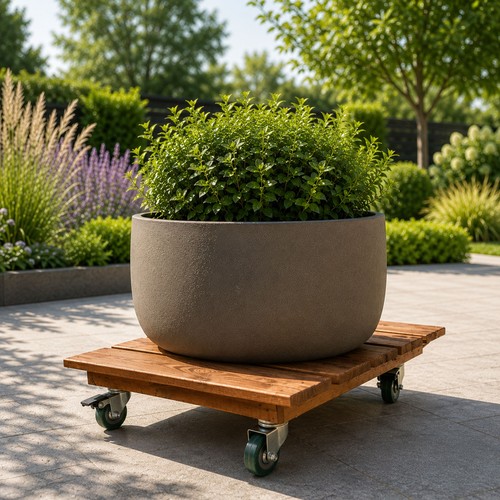 Heavy duty wooden plant - duty, pot