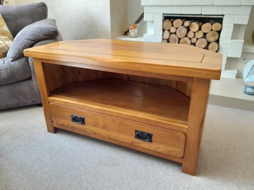 Solid wooden corner unit - solid, tv