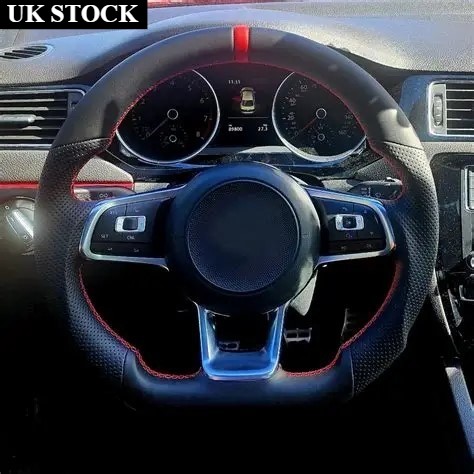Full leather steering - leather, wheel
