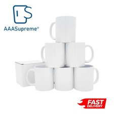 AAA Sublimation 12 or 36 White Blank Mugs Coated 11oz Heat Press  Strong Package