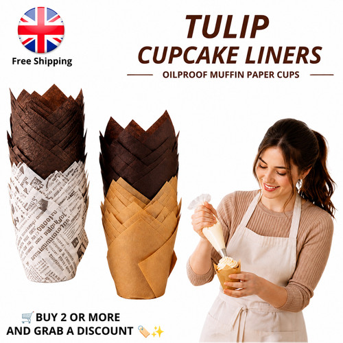 100 tulip muffin cupcake - 50-100,