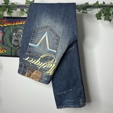 Christian Audigier Rare Vintage 2000s Y2K Embroidered Art Jeans 
