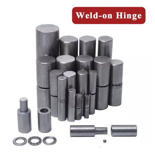 Weld barrel hinges male to - hinges,
