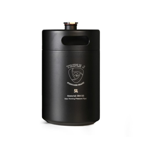 Mini stainless steel growler - steel,