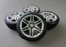 GENUINE MERCEDES 17" AMG ALLOY WHEELS 5X112 C E CLASS