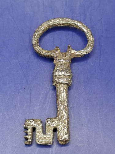 Antique key with engraving - with,