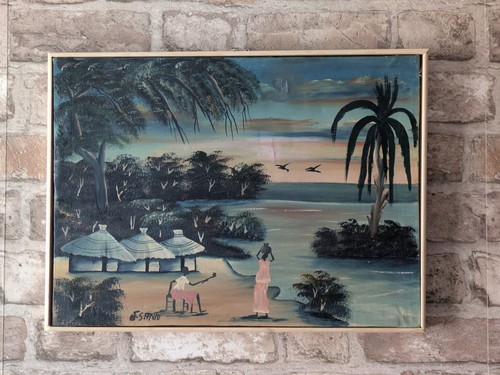 Vintage african landscape - african,