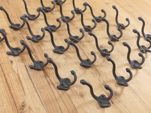 Black coat hooks - coat,