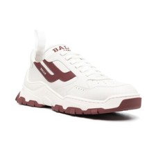 Bally Holden T White Leather Low-Top Sneakers US 10 (0510)