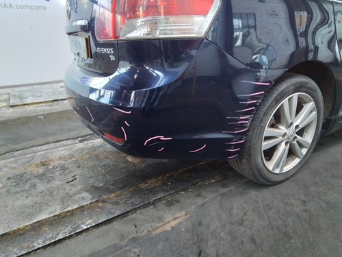 Rear bumper blue toyota - rear,