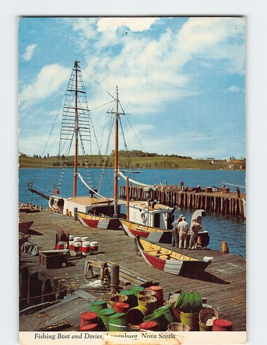 Postcard fishing boat - postcard,
