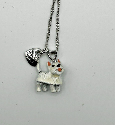Westie pendant movable legs - movable,