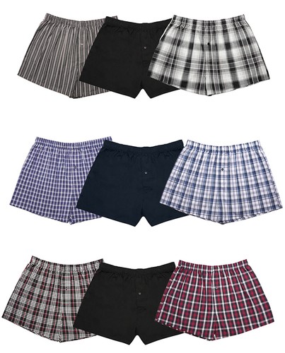 Mens pack woven boxer - 3,