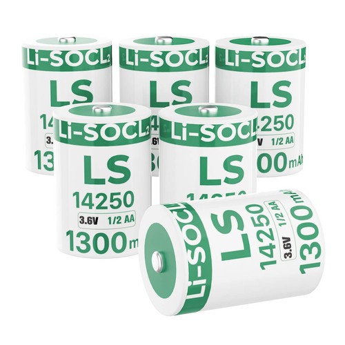 Pack ls14250 2aa lithium - 6, 1/2aa
