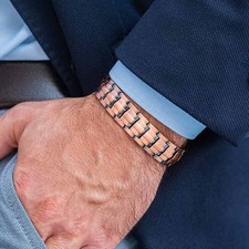 PURE COPPER MAGNETIC BRACELET HEALING PAIN RELIEF MENS WOMEN 36 Magnets NEW UK