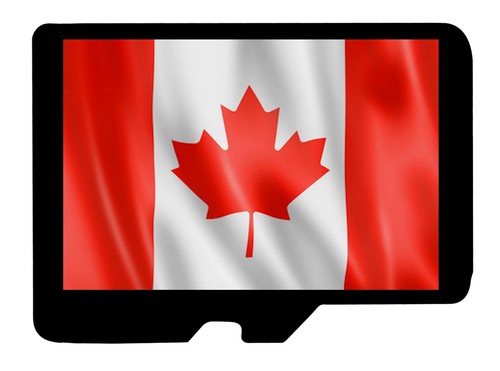 Canada microsd topo - canada, for