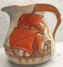 Wade Heath art pottery galleon