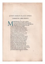 HORACE, E. C. WICKHAM Medical society edition of Horace's works 1910 Paperback