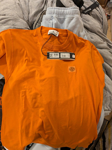 Stone island orange crew - stone,