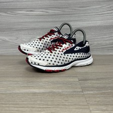 Brooks Launch 3 Trainers Size 3.5 Patriotic Stars USA Running Shoes White Blue