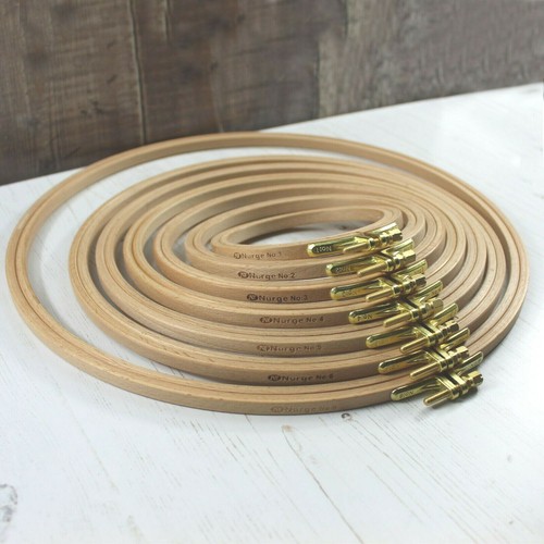 Nurge wooden embroidery hoop - wooden,