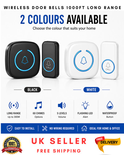 Wireless door bells - door, waterproof