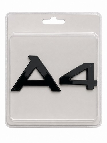 Audi badge gloss black boot - audi,
