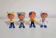 Blippi Ball Pit Suprise Mini Figures X 4 Puppy, Mouse, Bumble Bee & Cow