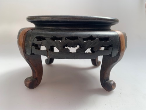 Antique carved wooden stand - antique,