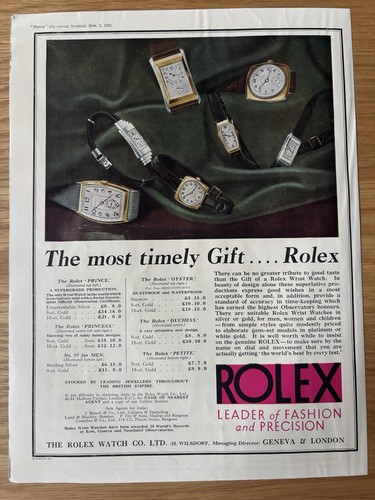 1930 rolex oyster prince - rolex,