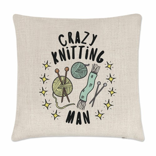 Crazy knitting man stars - knitting,