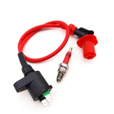 Red Ignition Coil A7TC Spark Plug For Eton Viper 50 70 90 RXL50 RXL70 RXL90 ATV