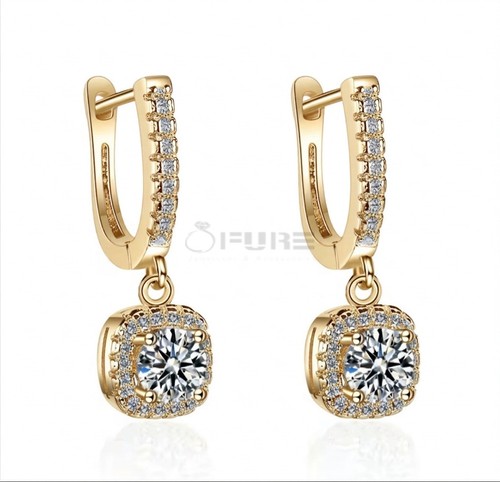 Wedding earrings shiny diamond - wedding,