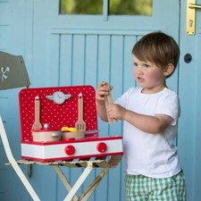 2 In 1 Wooden Kitchen/Grill