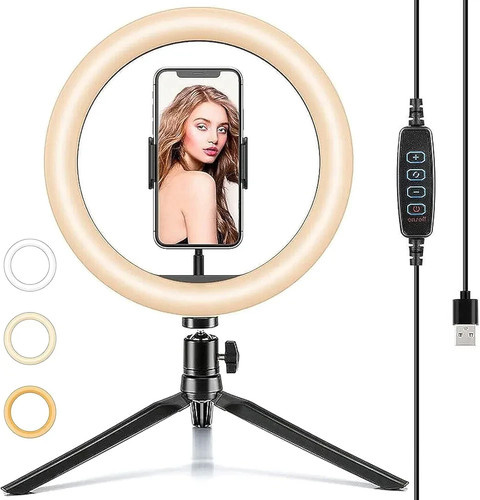 Desk ring light with - light,
