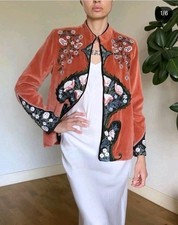 Zara Embroidered Floral Velvet