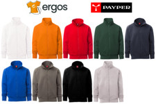 PAYPER FELPA ALABAMA da Uomo in Cotone Zip Intera Cerniera Garzata Sport Lavoro