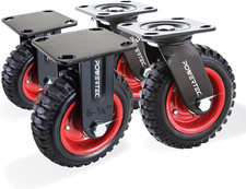 6 Inch Caster Wheels Set of 4