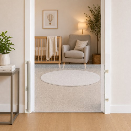Retractable stair gate - retractable,