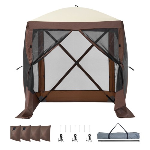 Brown 6x6ft sided pop up - 6x6ft,