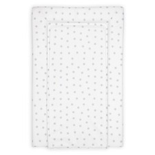 Baby Changing Mat Grey Stars 75cm x 47.5cm x 5cm Padded
