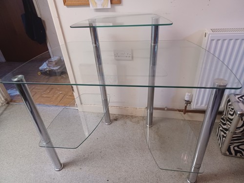 Glass corner desk - corner,