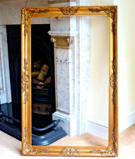 Wooden gold picture frame