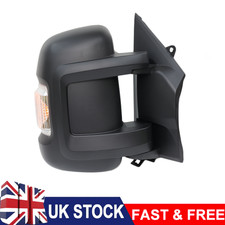 For Peugeot Boxer 2006-2024 Electric Wing Mirror Driver Side With Temp Sensor UK